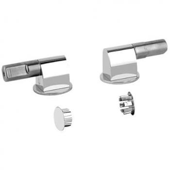 Gessi 316 Scharniere mit seitlichen Abdeckkappen für Wand WC, 37584