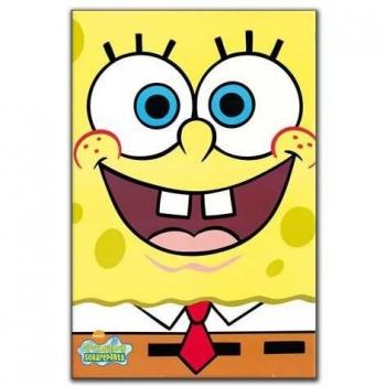 Bois Recyclé SpongeBob 60×90×1,8 cm – Artopweb