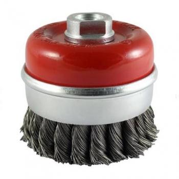 100TCT Steel Twist Wire Cup Brush for Angles