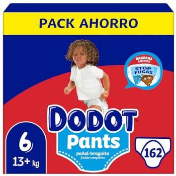 Dodot Pañales Braguita Talla 6, 162 Pañales