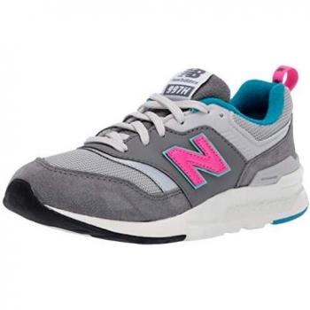New Balance 997H Scarpe Unisex-Bambini, Grigio (Castlerock/Peony) 38 EU