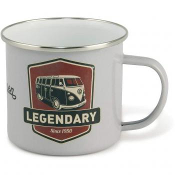 Accessoires de camping Volkswagen Combi Bus T1 Camper Van avec revêtement en Émail (Legendary/Gris)