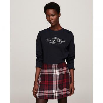 Tommy Hilfiger Damenbluse WW0WW40292 Dunkelblau Regular Fit Größe S