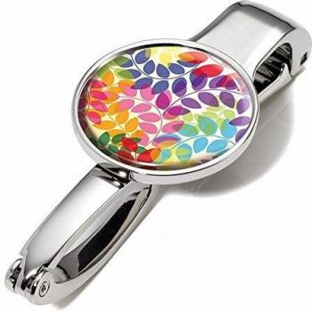 TROIKA Handtaschenhalter COLOURFUL LEAVES Clip