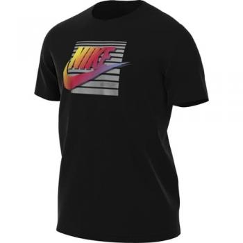 Schwarzes Nike T-Shirt mit Label-Print, Größe L für Männer