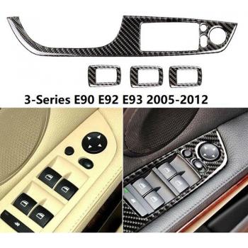 BMW 3-Series E90 E92 Carbon Fiber Window Lift Switch Trim