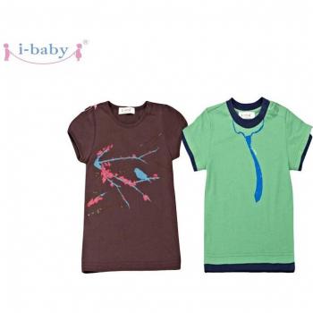 Camisetas para niños, lote de 2, algodón, verano, estampado de dibujos animados, talla 9M-24M
