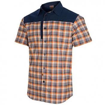 Camicia A Maniche Corte Camille Blu Uomo
