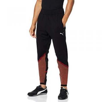 PUMA Herren Jogginghose Reactive Evoknit – Schwarz-Rhabarber, Größe XL