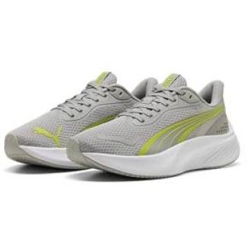 Puma Sneaker Pounce Lite in tonalità grigio Echo / Lime Smash / Bianco EU 39