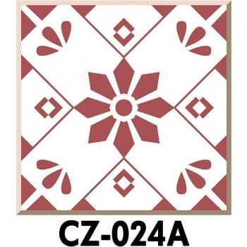 12pcs Retro Pattern PVC Bathroom Tile Stickers