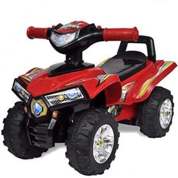 Red Children's Electric Ride-on Vehicle with Audio and Lighting