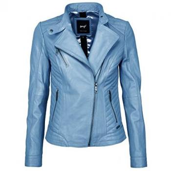 Lederjacke MAZE Sally, Damen, Gr. XS, blau (light blau)
