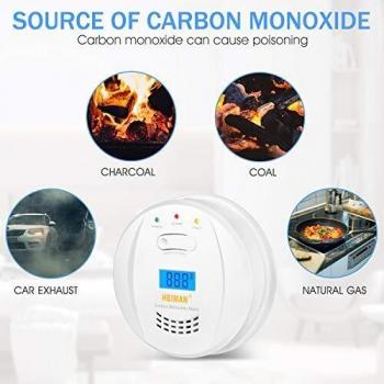 HEIMAN LCD Digital Display Carbon Monoxide Detector