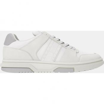 Women's Sports Sneaker in White with Logo Detail by Tommy Hilfiger, Size 6 US