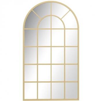 Miroir décoratif en métal doré HOMCOM 110 x 62 cm
