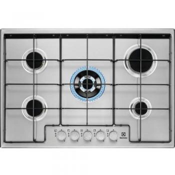 Electrolux EGS7534X Piano Cottura Gas 5 Fornelli 74 cm Acciaio inossidabile