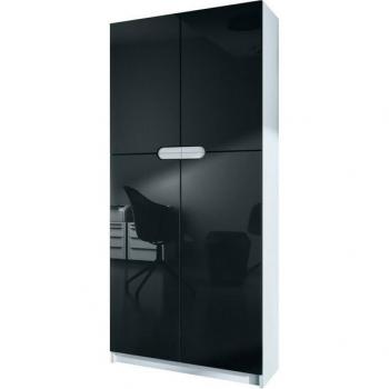 Bureau Logan en Blanc mat et Noir
