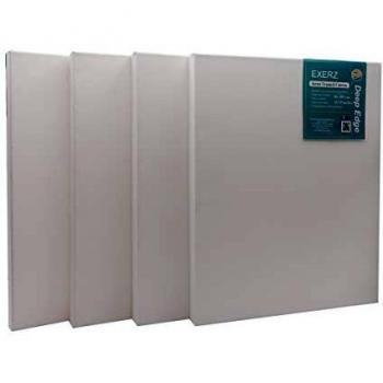 EXERZ Pre-Stretched Canvas 4 Pack 80x100cm