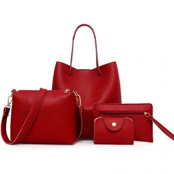 Collection de 4 mini porte-monnaie en cuir PU pour femme