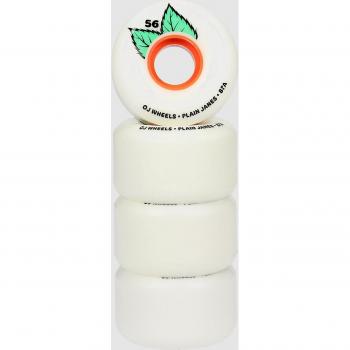 Unisex OJ Wheels Plain Jane 87A – 56 mm weiße Rollen