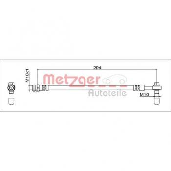 Bremsschlauch hinten links Audi A4 A5 von Metzger