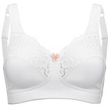 Swegmark Cotton Bloom Bügelloser BH Fairtrade Weiß C 85 Damen