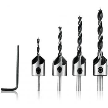 JelBo Countersink & Chamfer Drill Bits (3/4‑6 mm HSS)