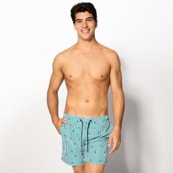 JJSWIM Herren Badehose Mini Stripe Marineblau