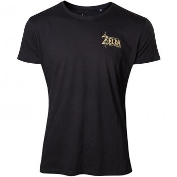 The Legend di Zelda: T-shirt XL Nero con Emblema Oro