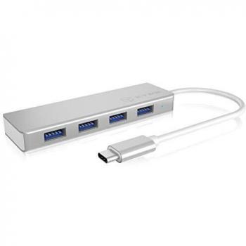 Hub USB-C 4 Ports Aluminium Argent IB-HUB1425-C3