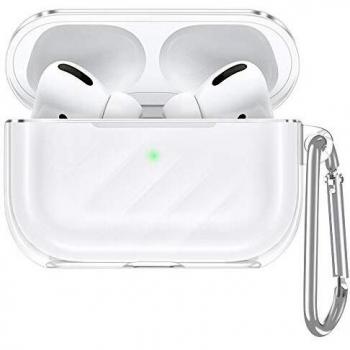Wireless‑Safe AirPods Pro Clear Case with LED