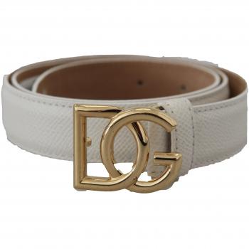 Dolce & Gabbana Gold DG Logo Buckle Belt for Women