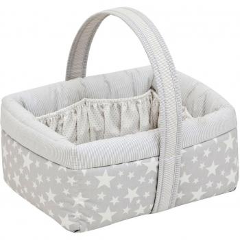 Cestina Imbottita Grigia 22.5X29X29 Cm