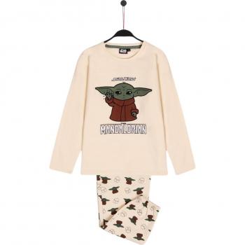 Mädchen Pyjama mit Baby Yoda Motiv