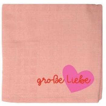 Liliput Mulltuch große Liebe, apricot, online günstig