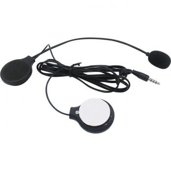 Wired Motorcycle Helmet Headset with Microphone and 3.5mm Aux Connection