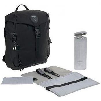 LÄSSIG Wickelrucksack »Green Label, Outdoor, Black«, Reflektoren, PETA-approved vegan; zum Teil aus recyceltem Material
