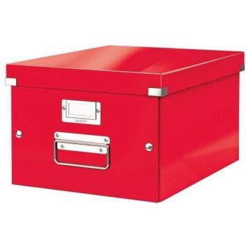 Leitz WOW Click & Store Medium Storage Box with Green Handles