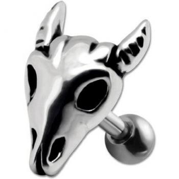 Helix-Barbell mit Zombie-Schädel-Design – International Connection, 1,2 × 6 mm, chirurgisch