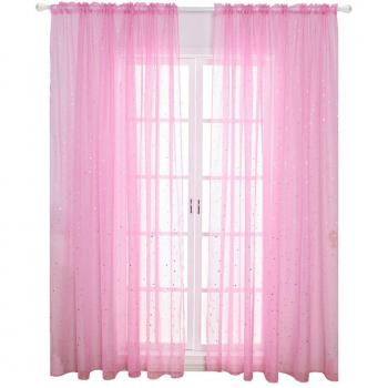 Translucent Starry Tulle Drapes