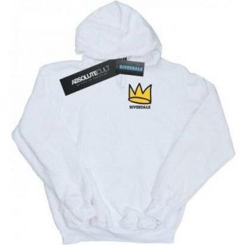 Riverdale Kapuzenpullover für Damen mit Krone M weiß