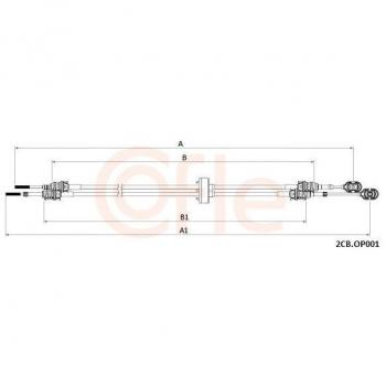Cable COFLE 2CB.OP001 – Accionamiento y caja de cambios