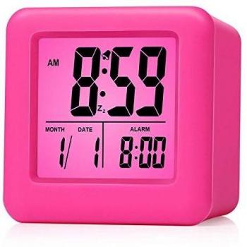 Réveil de Voyage Plumeet avec Alarme Progressive et Écran Large