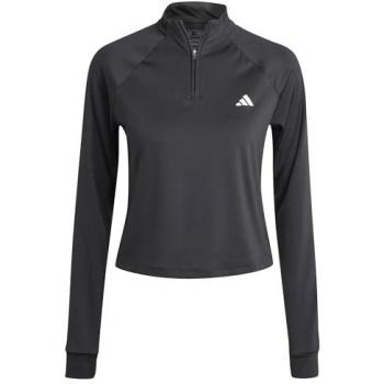 Adidas Essentials 1/4‑Zip Long Sleeve Women’s Black – Small (S)