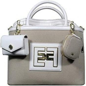Elisabetta Franchi Borsa da Spiaggia Daino/Burro