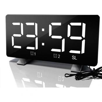 Reproductor FM y Despertador LED para Dormitorio