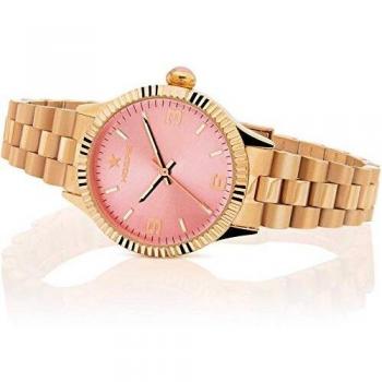 Acciaio New Luxury Orologio Hoops 2618L-RG05 con Cinturino in Rose Gold Pink