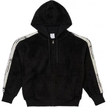 Champion Casual S Felpa Donna Nero e Bianco con Cappuccio