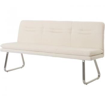 Banc de salle à manger design en acier inoxydable brossé